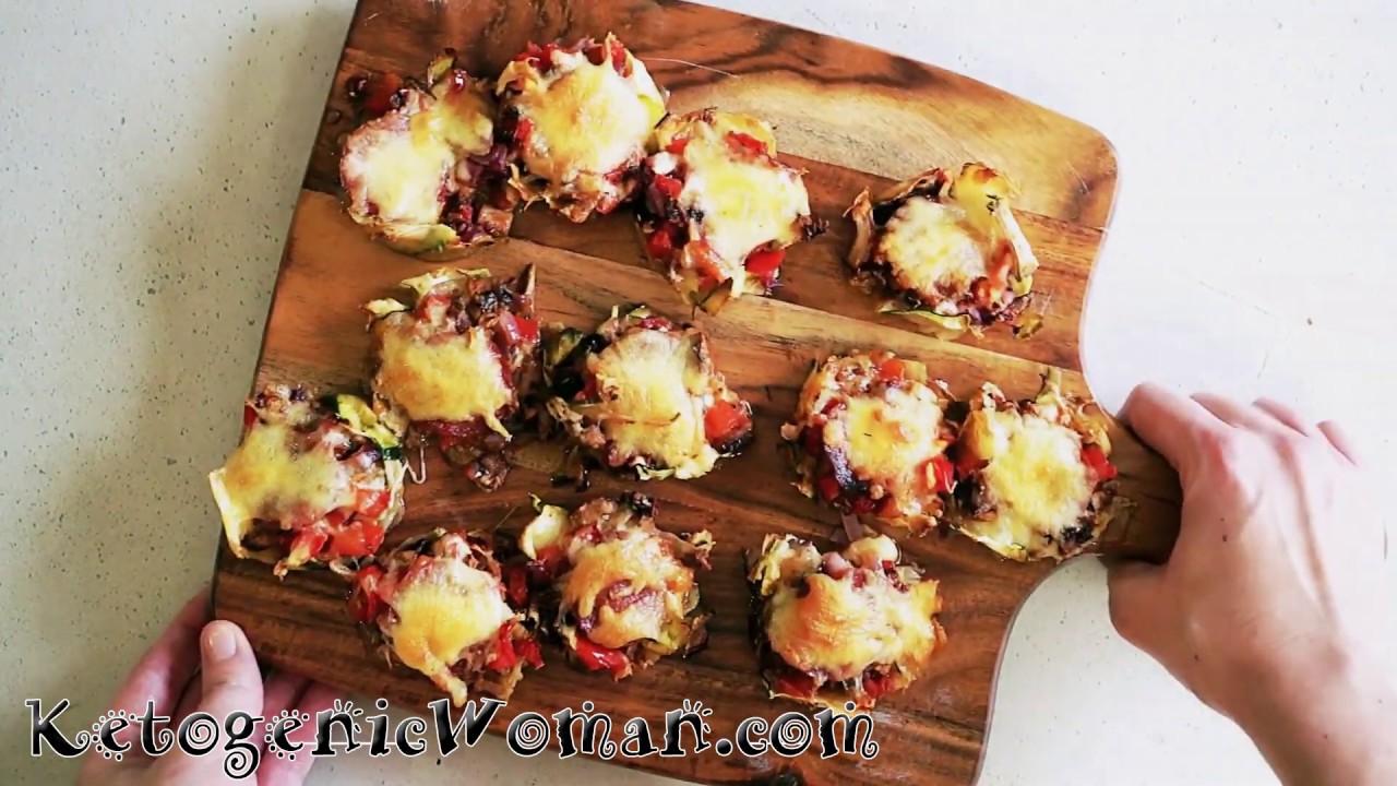 Keto Zucchini Pizza Bites | Low Carb Appetizer or Snack