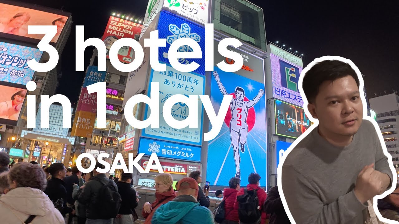 A day in Osaka | We got locked out of the room + 3 Hotel Room Tours in 1 Day