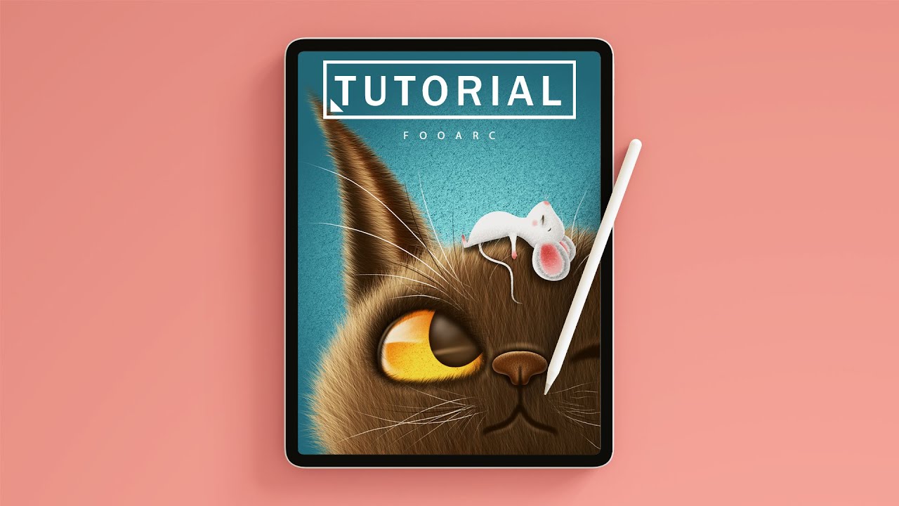 Procreate Tutorial for Beginners: Cat and Mouse