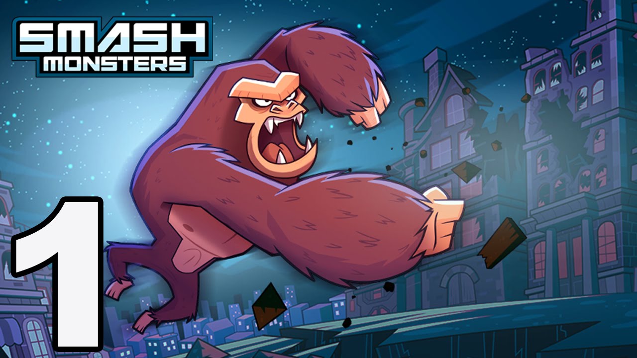 Smash Monsters: City Rampage - Gameplay Walkthrough Part 1 - Zone 01: Levels 1-5 (iOS, Android)