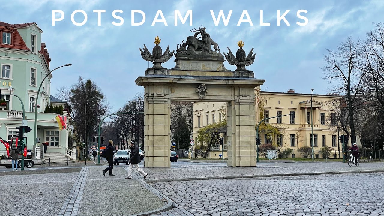 ⁴ᴷ⁶⁰ 🇩🇪 Walking from J&auml;gertor to Rathaus | Potsdam, Germany