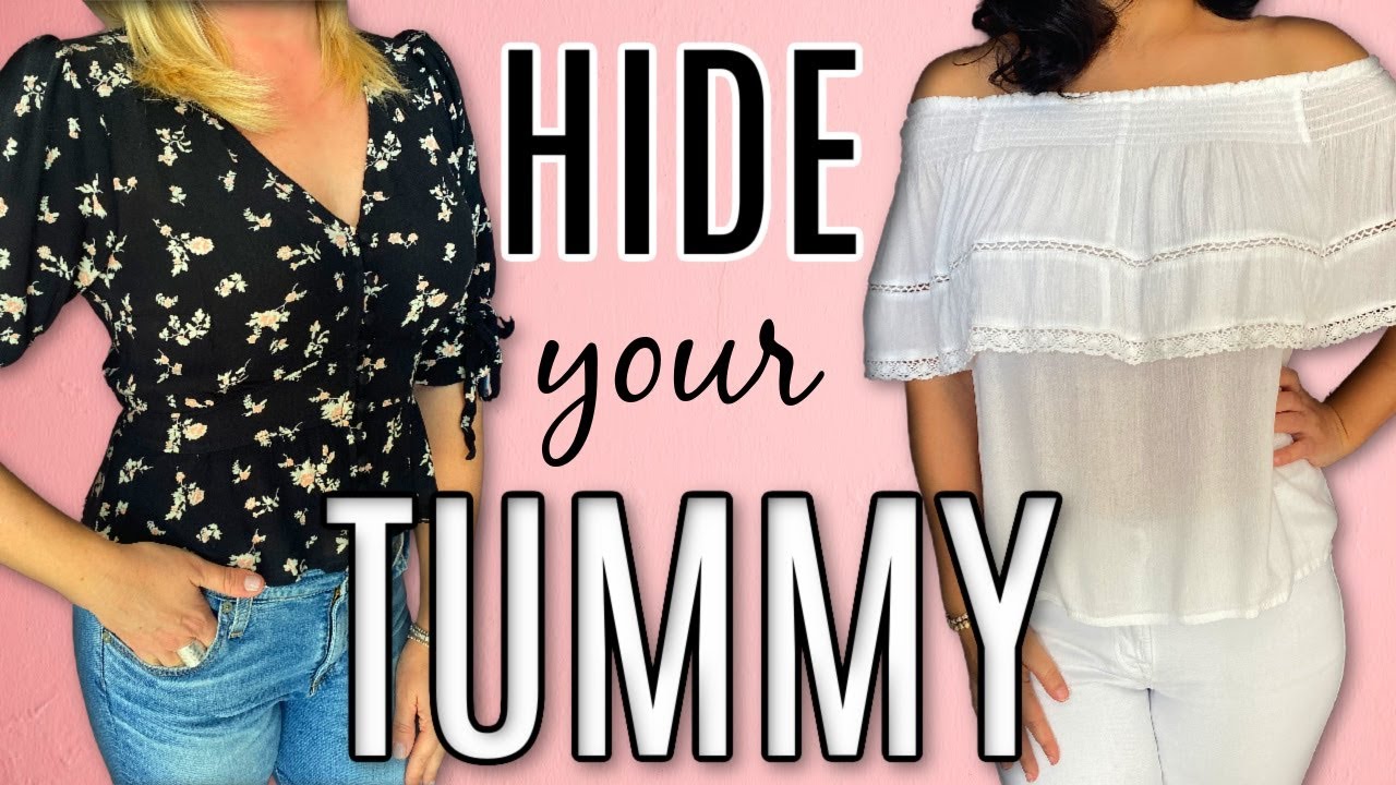 What to Wear to HIDE a Tummy | Best Style Tips to Hide a Belly