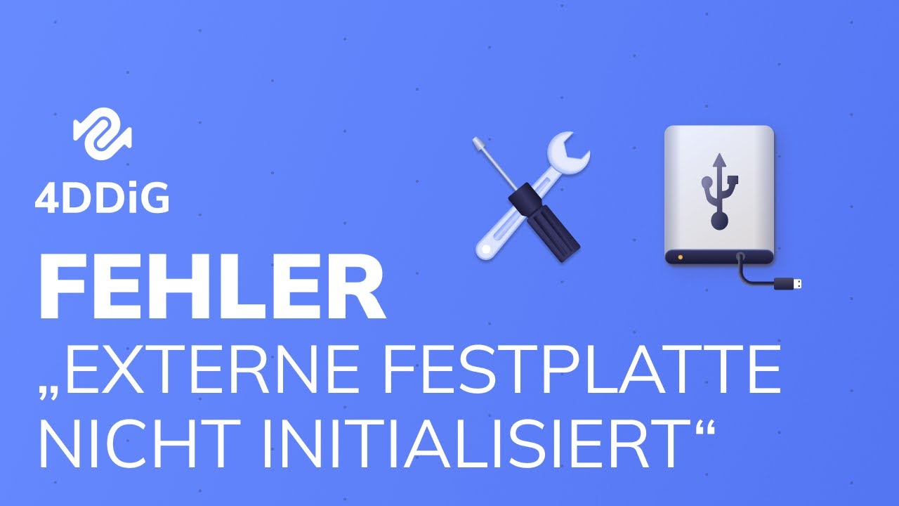 【2026】Externe Festplatte/Datenträger nicht initialisiert - was tun?