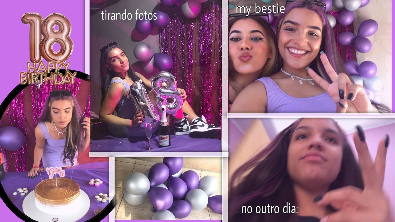 Minha festa de 18 anos~vlog~🥂🔞/ my 18th bday (euphoria vibes)