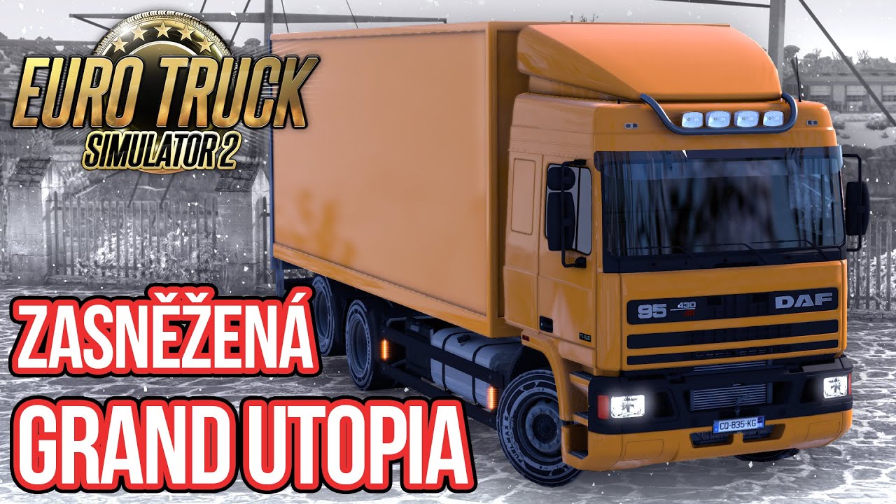 ⚠️ NEBEZPEČNÁ JÍZDA ZASNĚŽENOU GRAND UTOPIÍ | Euro Truck Simulator 2