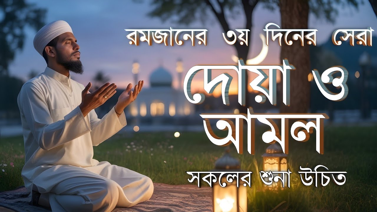 ৩য় রোজার হৃদয়ছোঁয়া দোয়া | Ramadan Day 3 Beautiful Dua – Alaa Aqel