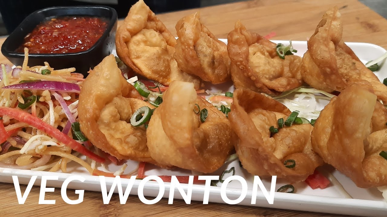 Veg Wonton | वेज वॉनटन | Easy Vegetable  Wonton Recipe |  Crispy Fried Vegetable Wonton