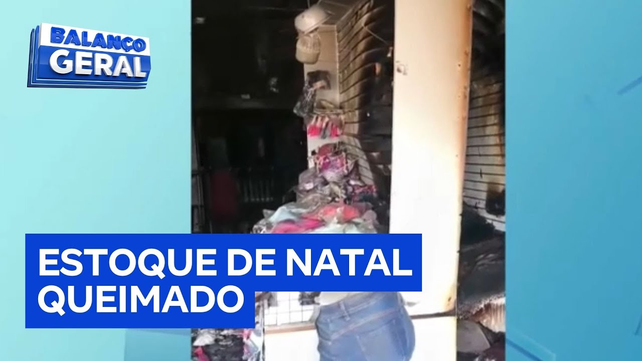 Incêndio criminoso destrói loja de roupas em Guarulhos, na Grande São Paulo