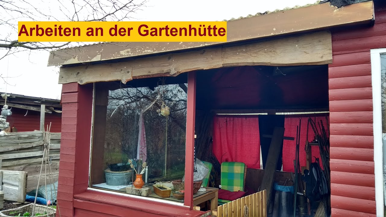 Renovierung der Gartenlaube Teil 2