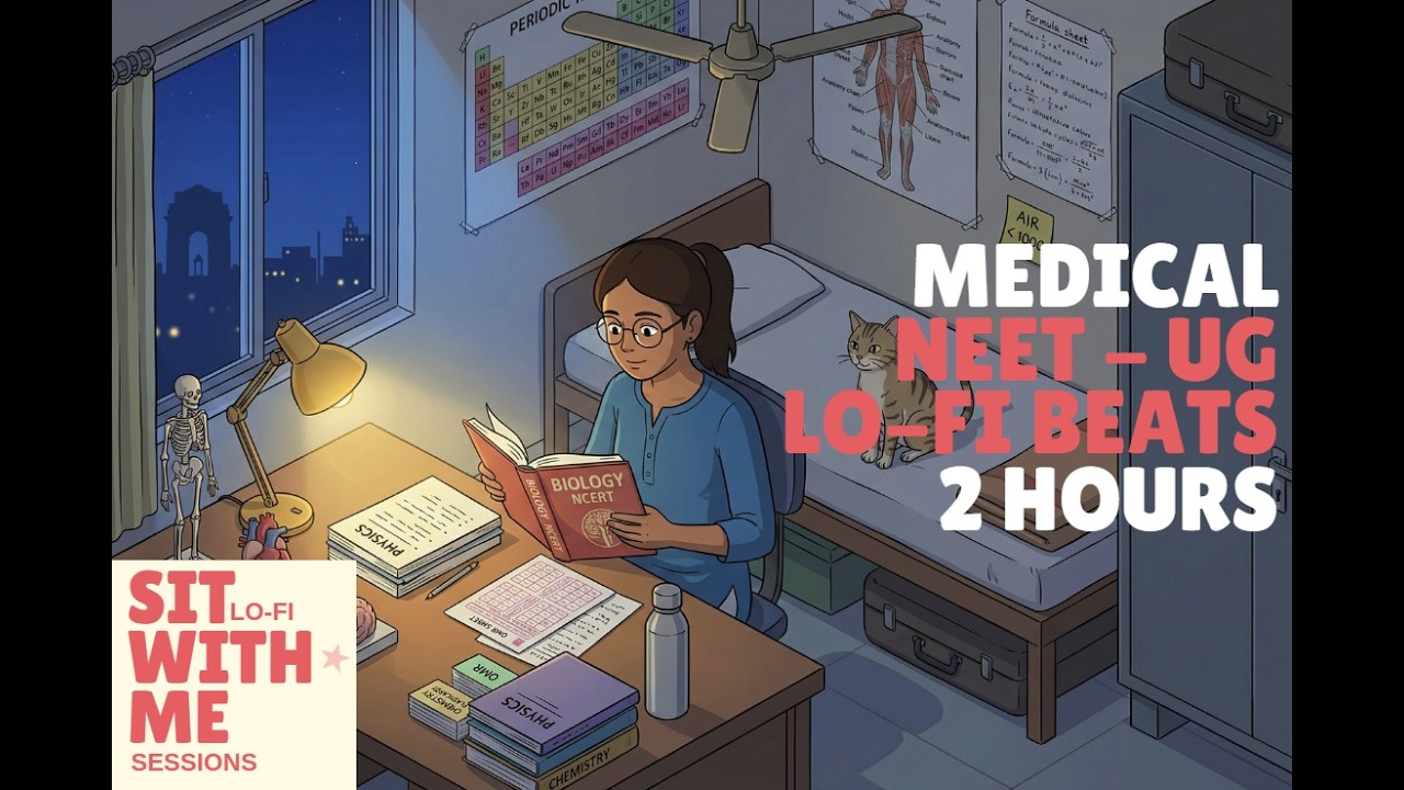 Medical NEET UG | Study along exam preparation | LoFi Hip Hop Beats | Delhi Night Study Ambience