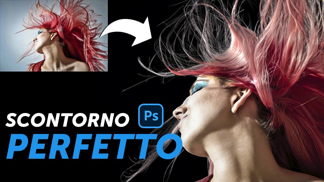 Trick SEGRETO per scontorni ECCEZIONALI ai capelli || Photoshop IA 2024