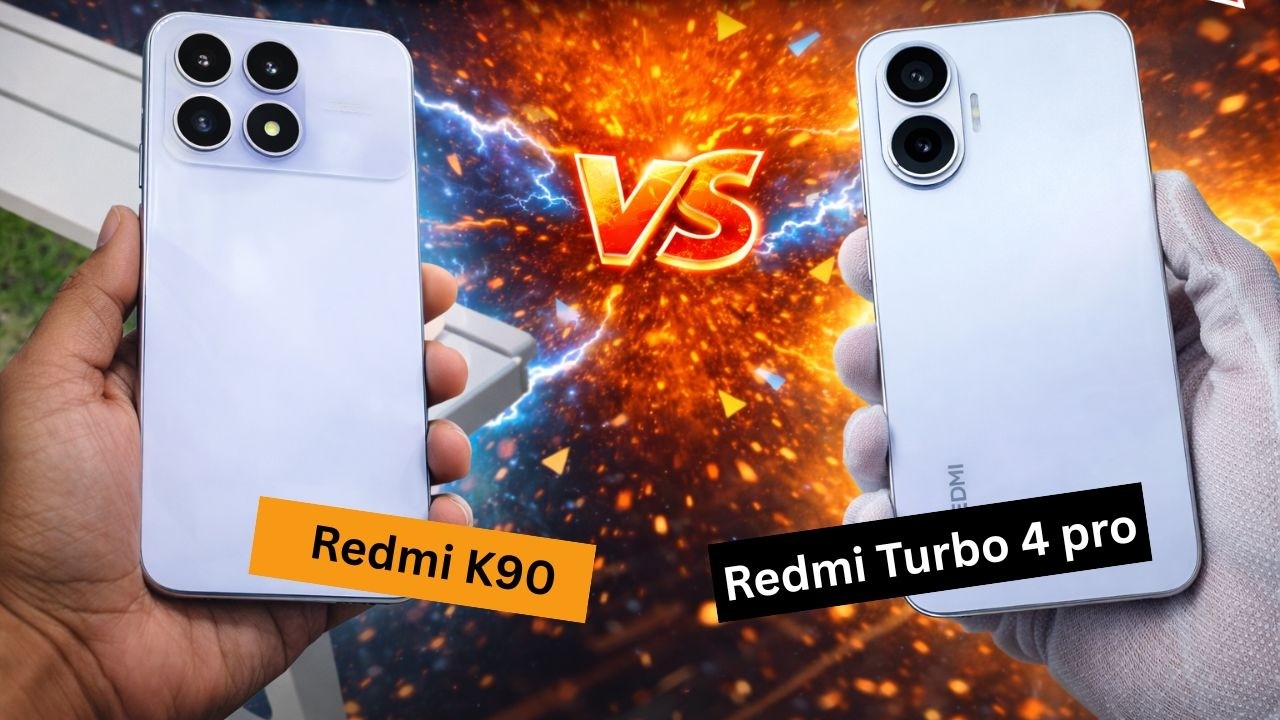 Redmi K90 vs Turbo 4 Pro 😳 8K Camera vs 7550mAh Monster! Which One Wins?