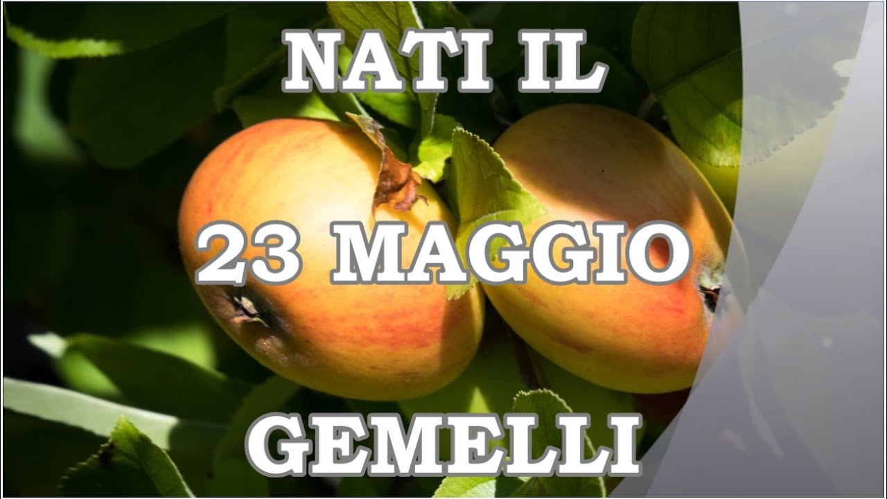 23 Maggio | Segno Zodiacale Gemelli ♊ | Significato Giorno Di Nascita | Personalit&agrave; Generale