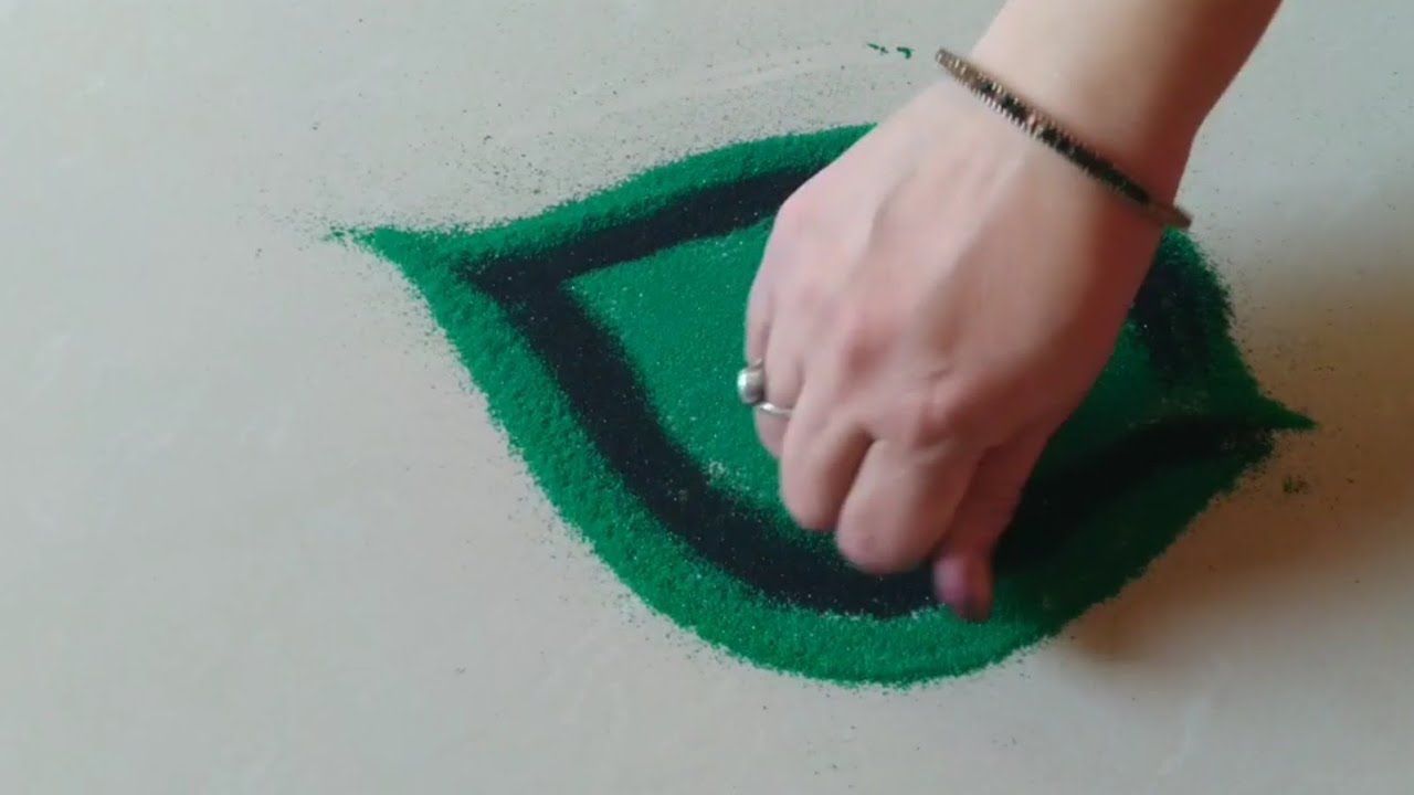 सोपी सुंदर रोजसाठी रांगोळी डिझाईन by Jyoti Raut Rangoli