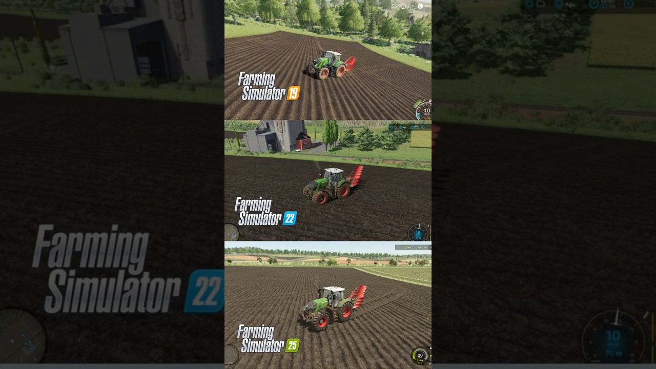 Plowing Evolution | FS19 &rarr; FS22 &rarr; FS25 🚜