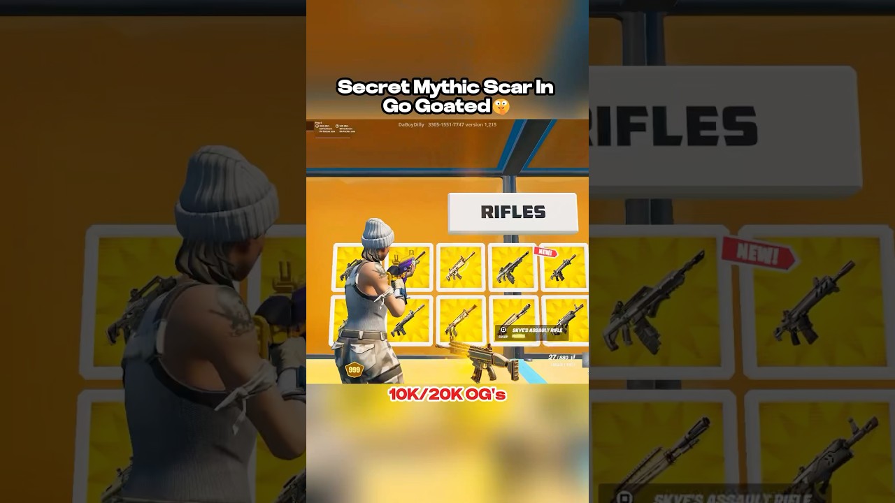 Secret Mythic Scar In Go Goated 🤫 2025 #fortnite #gaming #fortnitememes