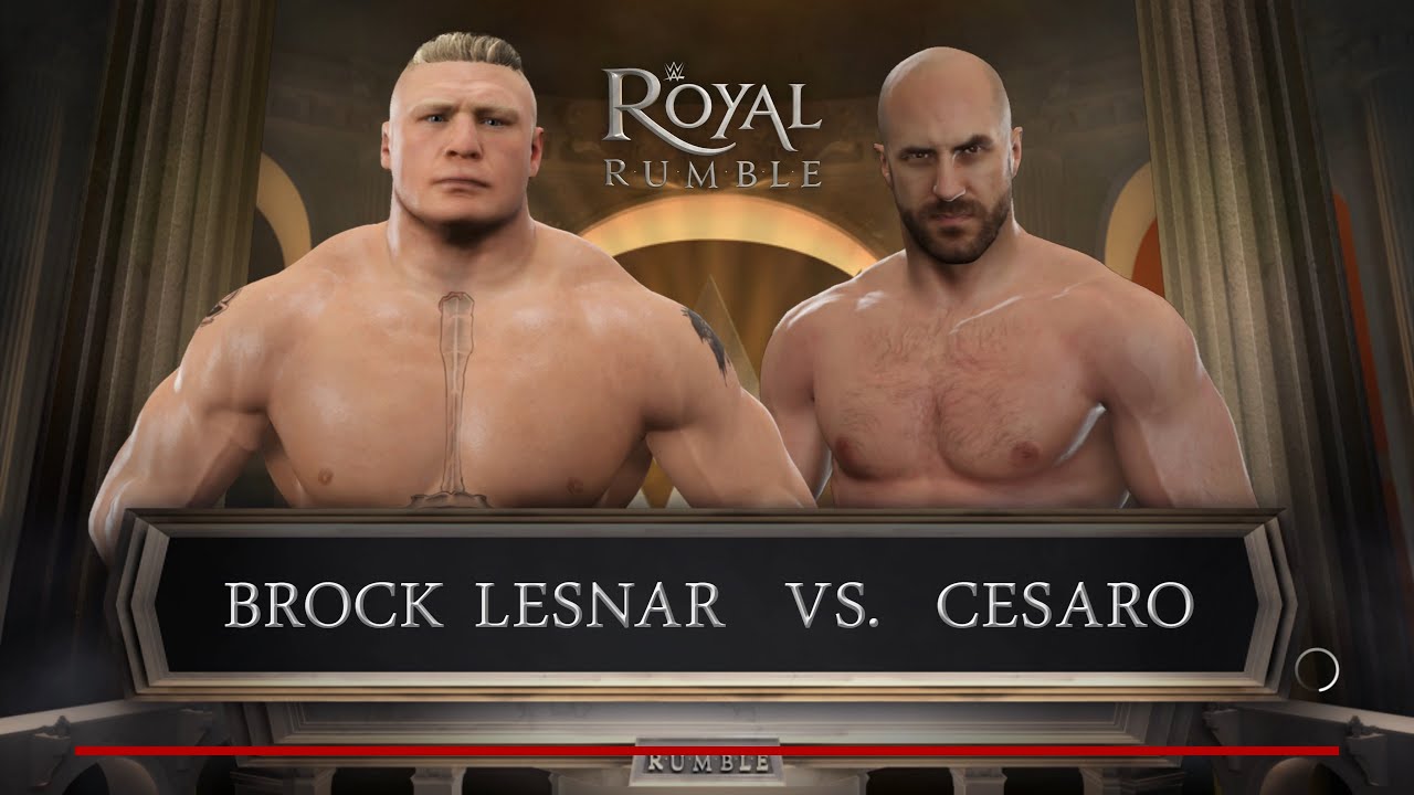 WWE 2K17 PC - Брок Леснар против Сезаро [4K60FPS]