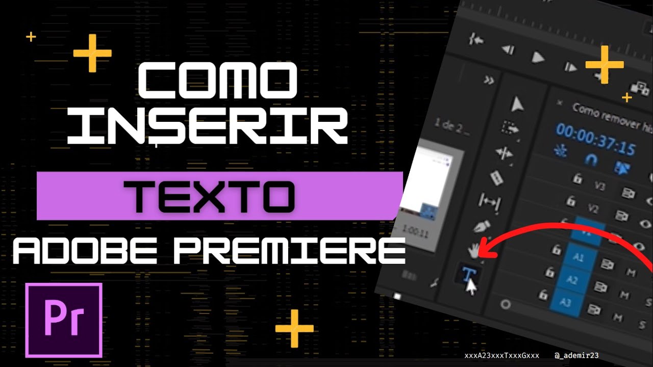 Как вставить ТЕКСТ в Adobe Premiere