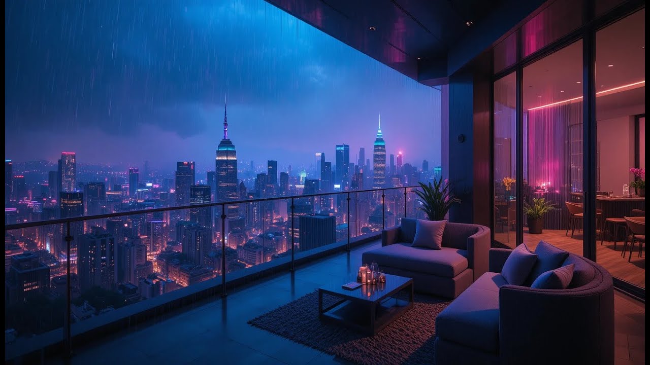 Lofi Rain – Rainy Terrace: Tea & Productivity