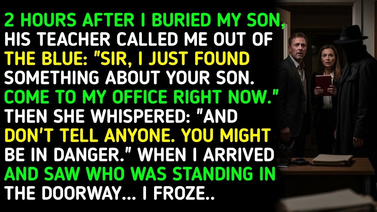 2 HOURS AFTER I BURIED MY SON, HIS TEACHER CALLED ME OUT OF THE BLUE: 