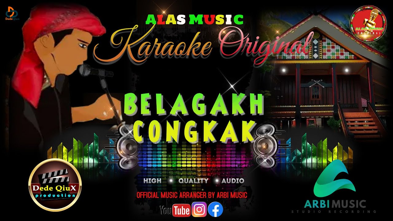BELAGAKH CONGKAK || KARAOKE LAGU ALAS MUSIC ORIGINAL