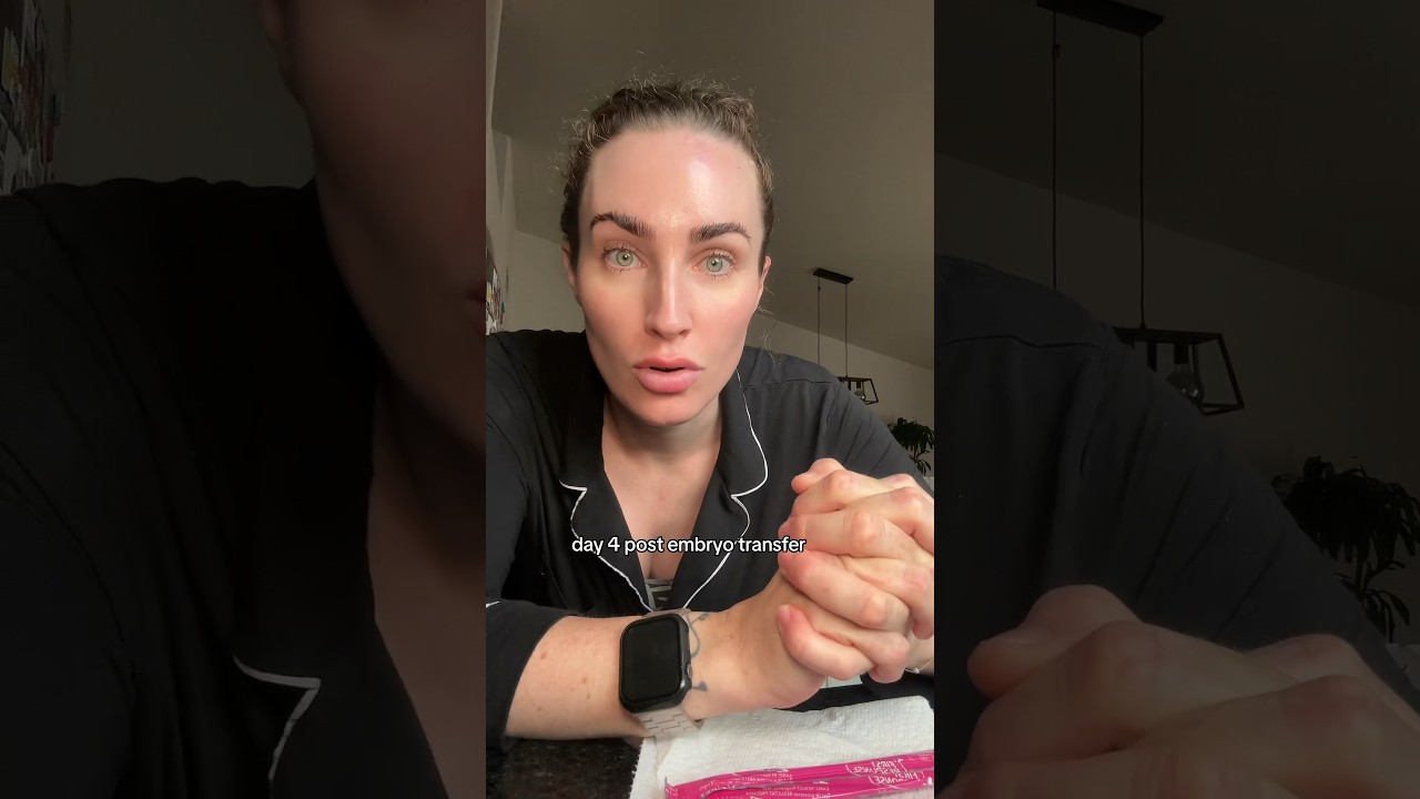 4 DAYS POST FET - PREGNANCY TEST #shorts #ivf #ttc #fertilityjourney #ttcjourney #fertility