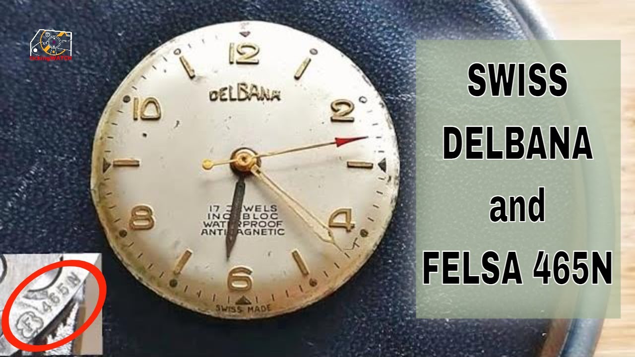 Vintage Delbana Watch Restoration and Swiss Movement Felsa 465N