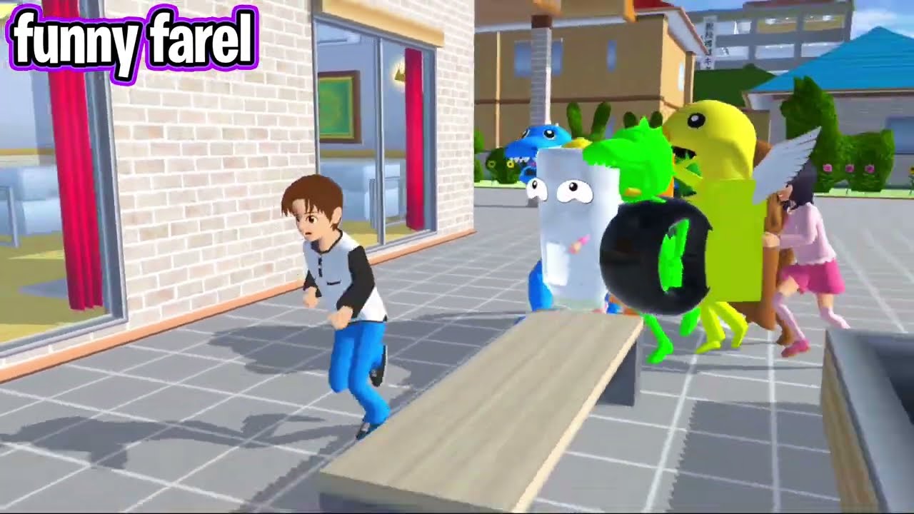 yuta mio panik pasukan bocil anomali diculik lagi main di depan rumah | SAKURA SCHOOL SIMULATOR