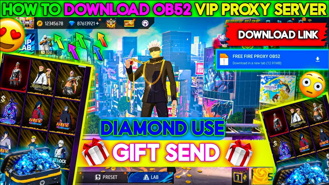 Ob52 proxy server free fire proxy server download kase Karen 😎 full details video