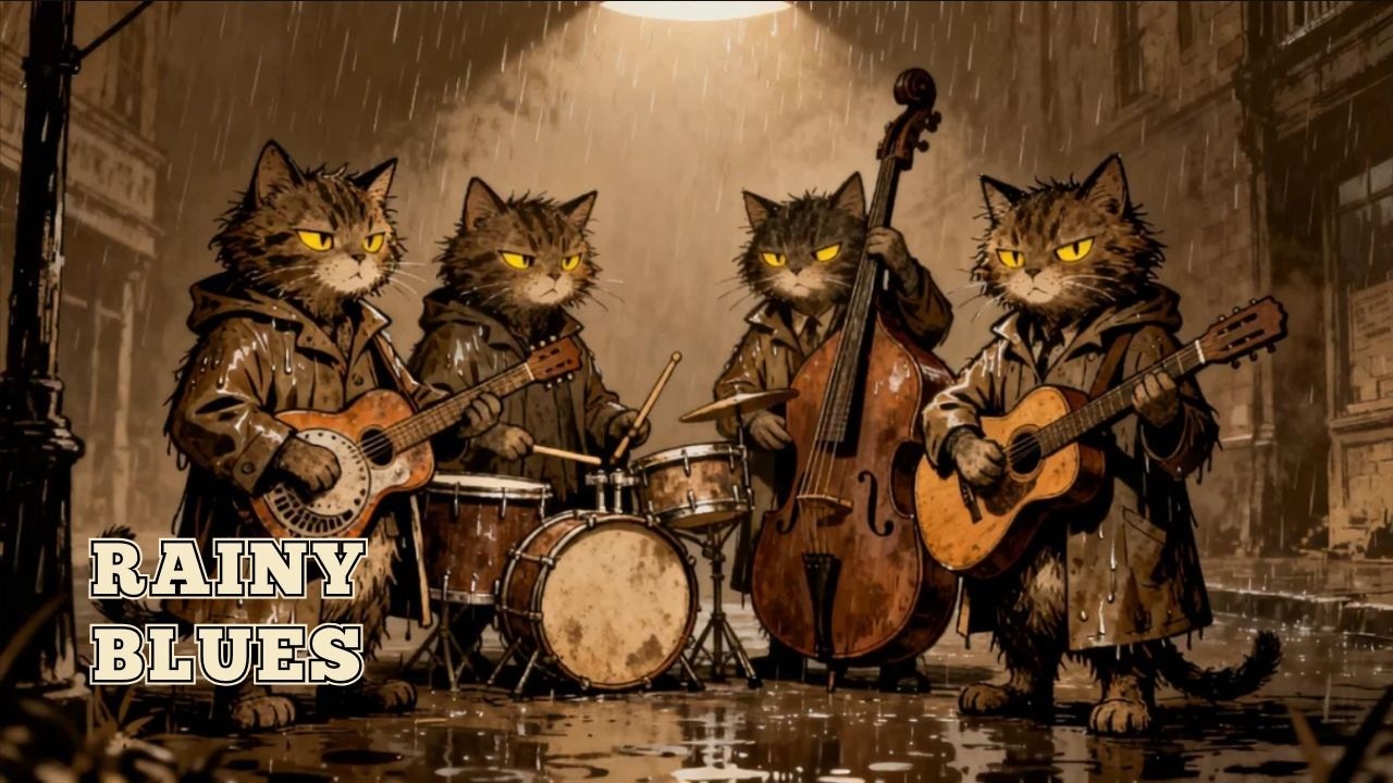 Rainy Street Blues | DEEP Southern DELTA Blues Instrumental Loop