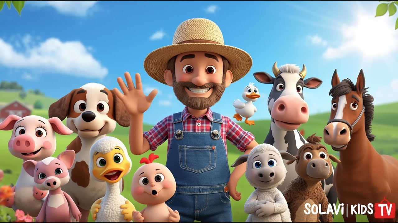 Old MacDonald Had a Farm Part 1 🚜 Classic Nursery Rhymes & Animal Sounds for Toddlers | Solavi Kids