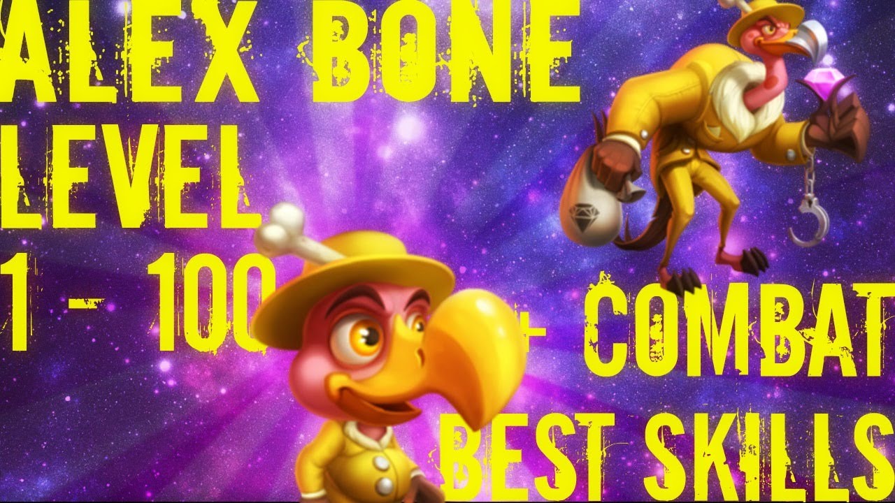 Monster Legends | Alex Bone | Level 1 to 100 | Level 1 to 115 | Rank 3 | Deny/Defensive + Offensive