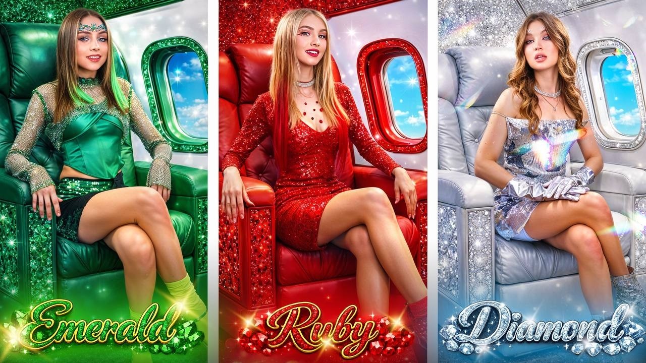 Smaragd-, Rubin-, Diamant- und Saphir-Mädchen! Gefängnisausbruch der Edelstein-Mädchen