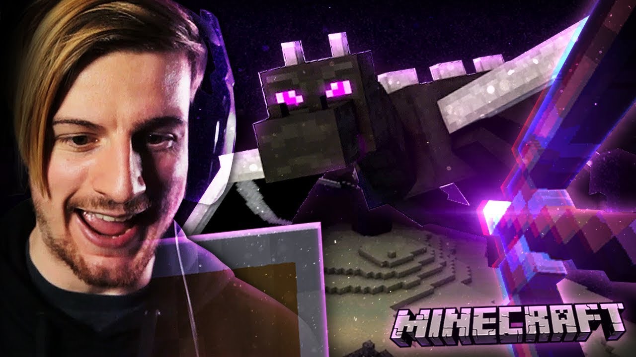 TAKING DOWN THE ENDER DRAGON. | Minecraft ENDING (But it glitched)