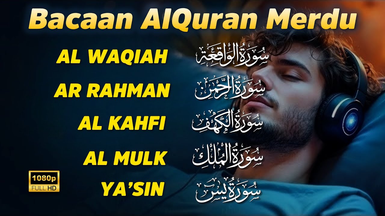 Murottal AlQuran Merdu AlKahfi | Ngaji Merdu Murottal Surat AlKahfi ArRahman AlMulk Yasin AlWaqiah