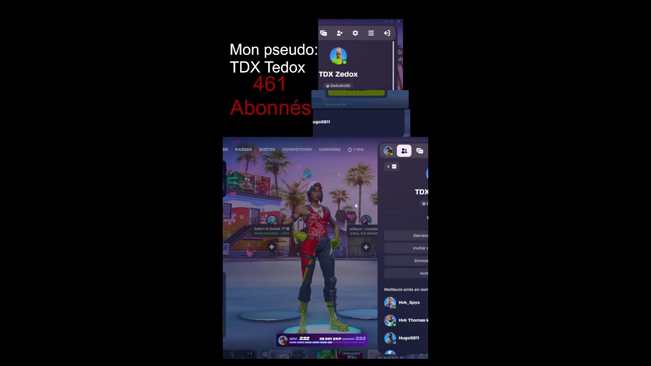 LIVE FORTNITE (FR)🔴 – Je JOUE avec Zedox👊