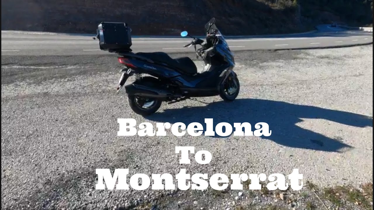 FIRST RIDE ON MY KYMCO GRAND DINK 300|BARCELONA TO MONTSERRAT | THE FOREST OF CROSSES🇪🇸