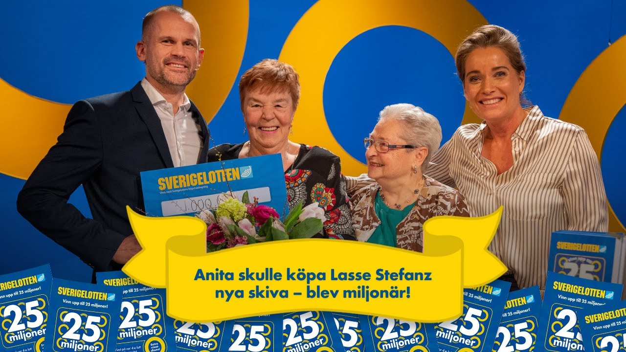 H&auml;rliga Anita blev miljon&auml;r! | Sverigelotten