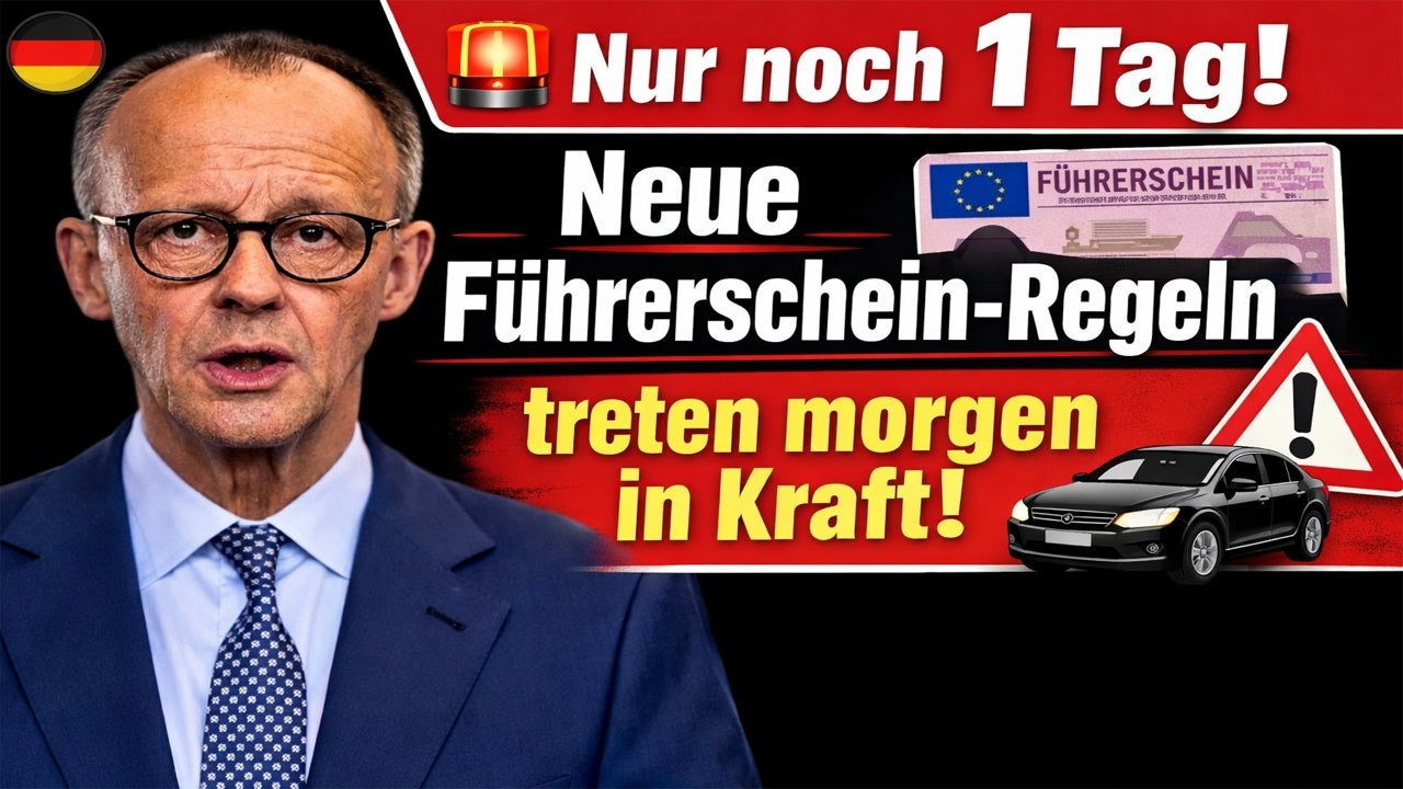 🚗 Achtung Fahrer! Neue Führerschein-Regeln gelten ab morgen