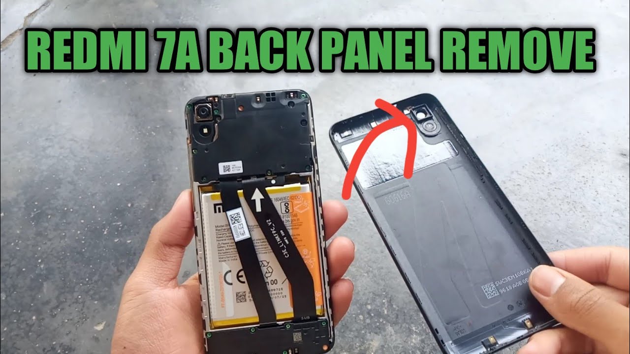 Redmi 7A Camera Lens Clean || Redmi 7a Back Panel Open ||