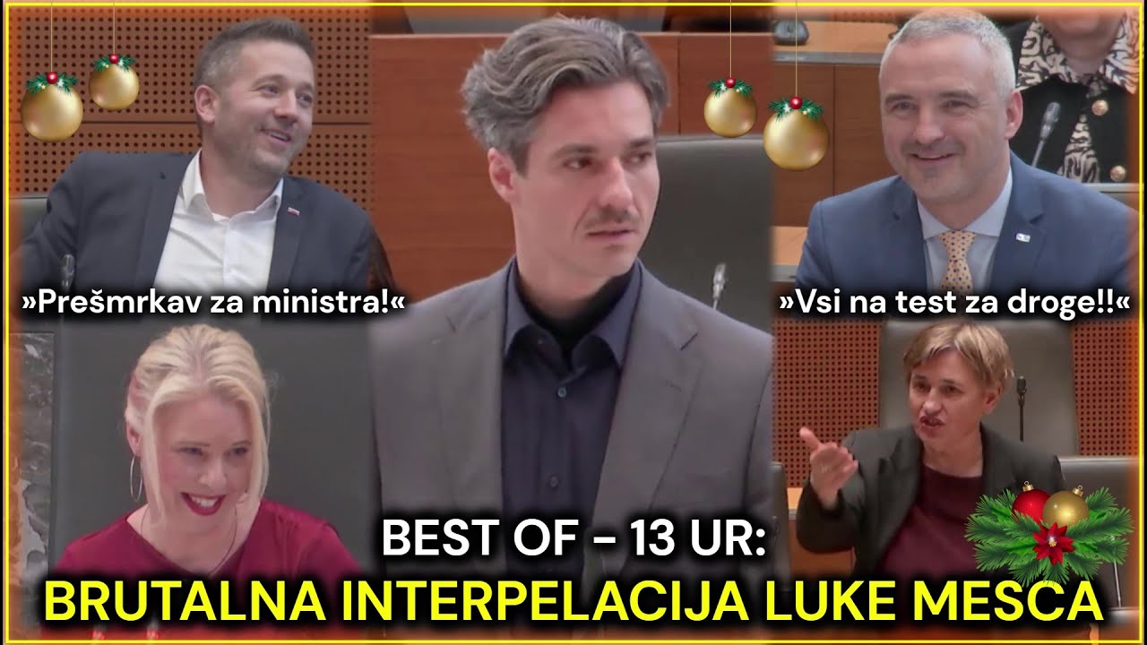 Best Of: »Šmrkav minister z brki« – Opomini & izpadi: Brutalna interpelacija L. Mesca (19. 12. 2025)