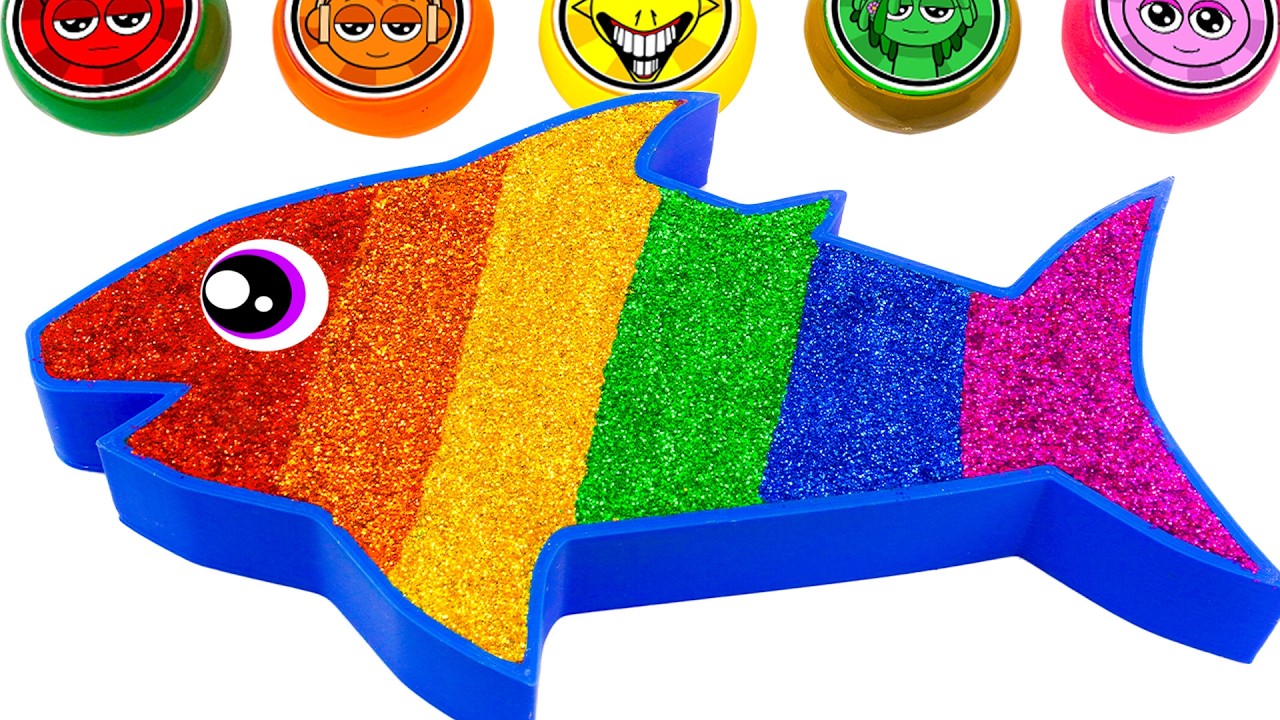 ASMR Slime Video l How To Make Rainbow Fish Bathtub With Glitter Slime | Making By YoYo