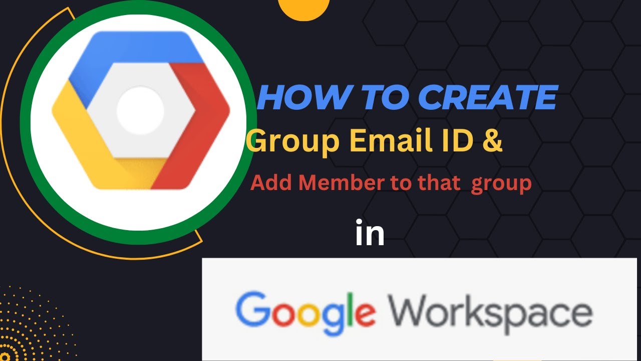 How to Create Group Email ID in GoogleWorkspace