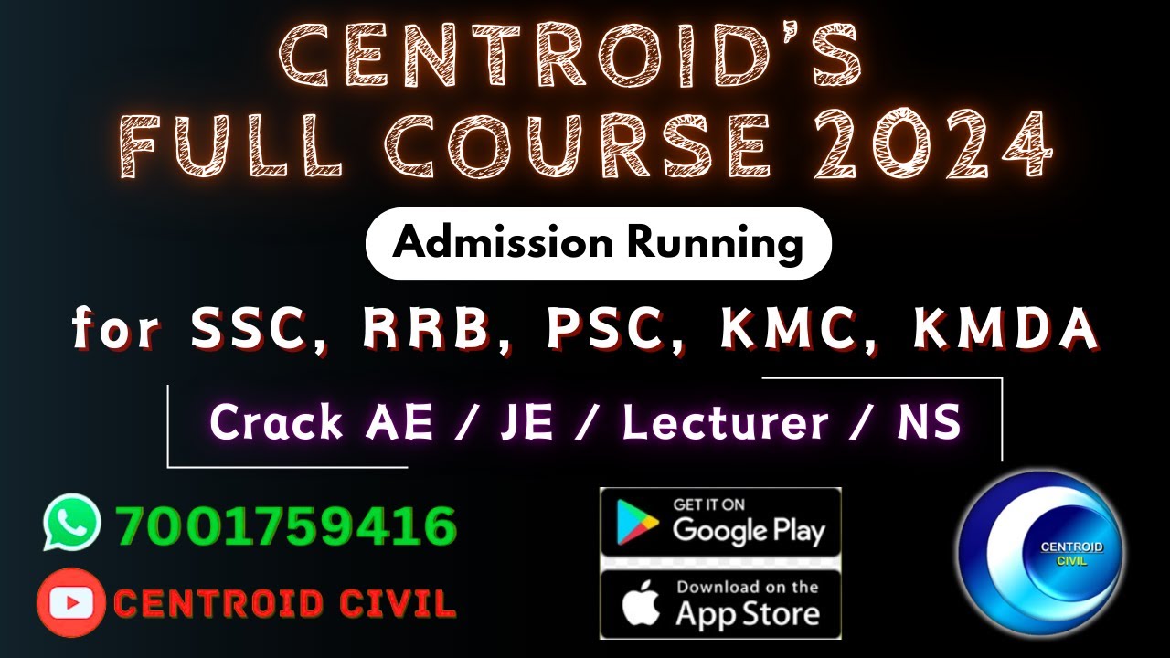 Centroid's Full Course 2024 for AE & JE | Detail Features | SSC JE | RRB JE | PSC | KMC | KMDA | NS