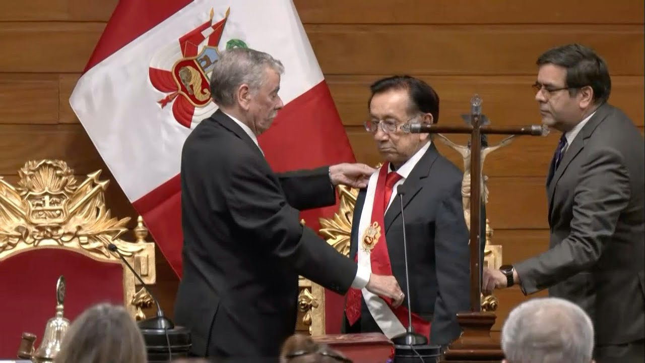 Jose Maria Balcazar sworn in as interim president of Peru | AFP
