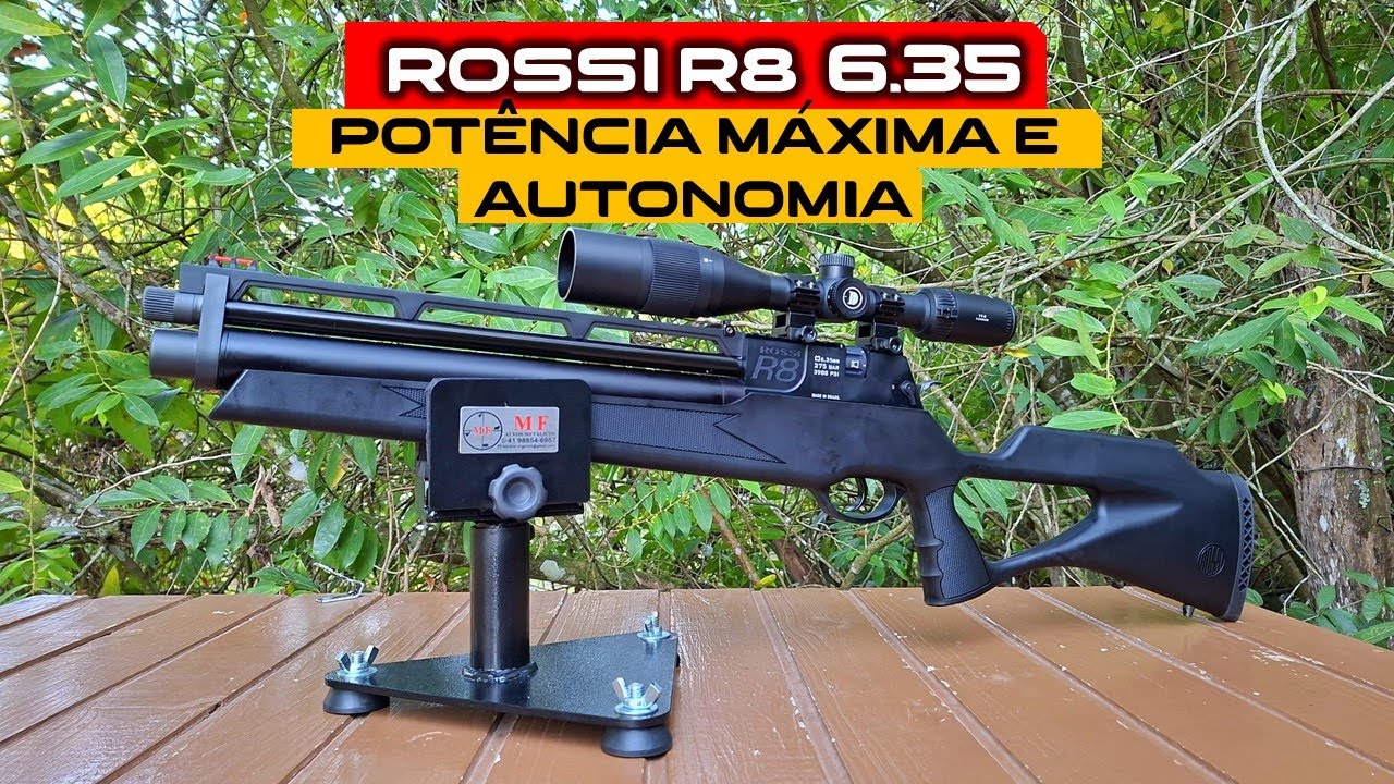 POTÊNCIA MÁXIMA E AUTONOMIA TOTAL DA ROSSI R8 6.35 SHORT BLACK