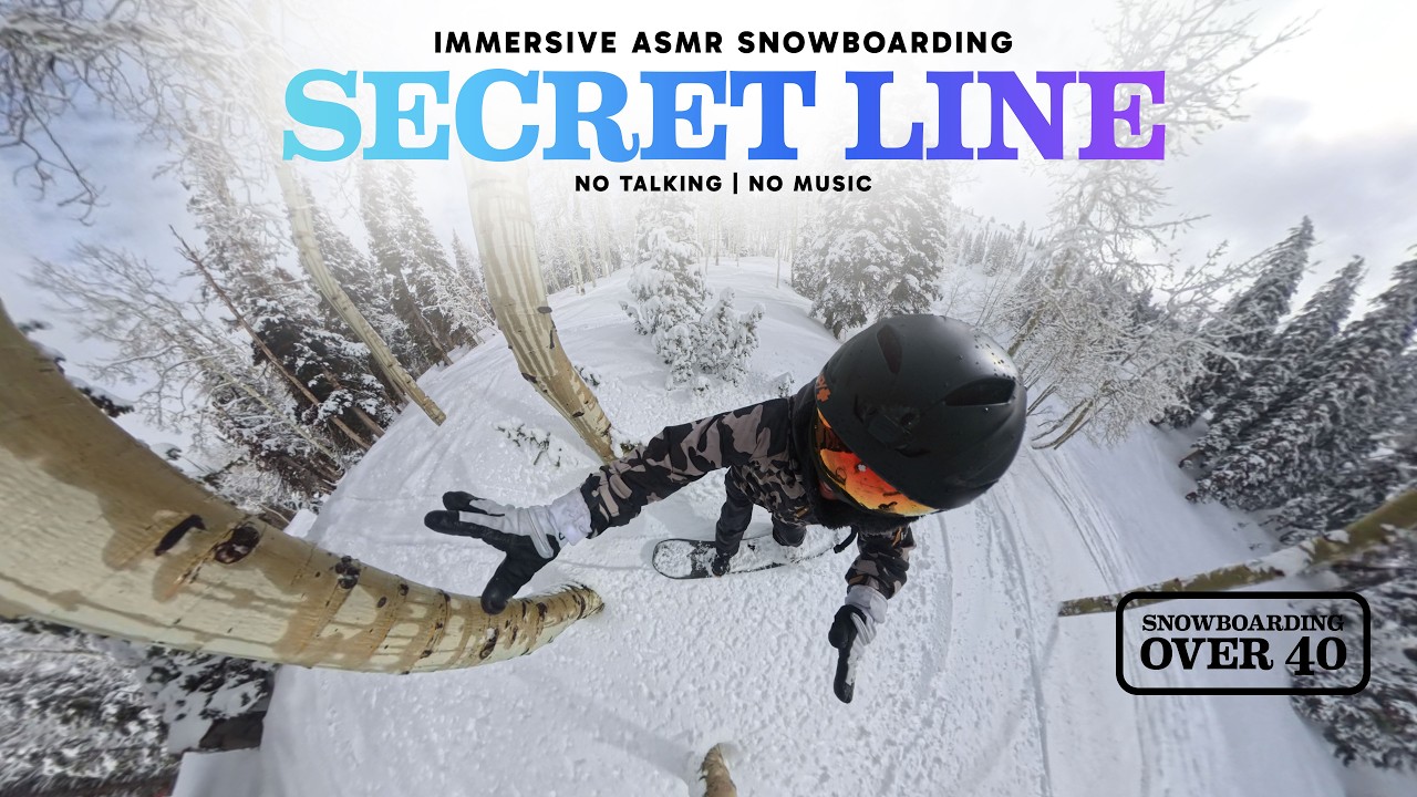 My Favorite Hidden Line at Brighton (Only Rideable on Powder Days) - Immersive ASMR Snowboarding