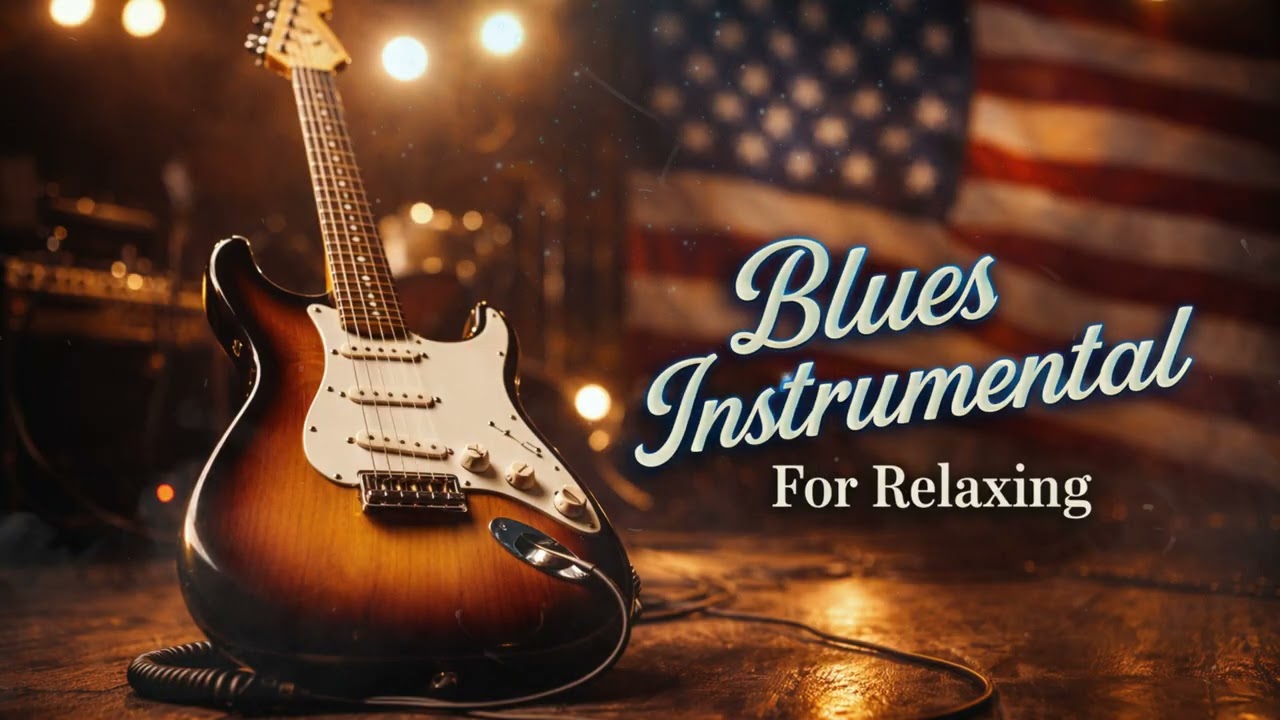 Slow Electric Guitar Blues Instrumental – Calm & Relaxing Blues Mix (4k) Vol.14