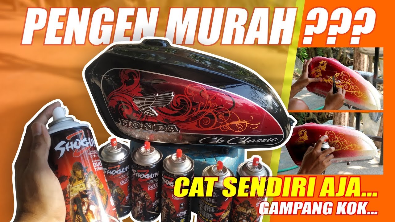 AIRBRUSH TANGKI CB SEDERHANA MENGGUNAKAN CAT SEMPROT