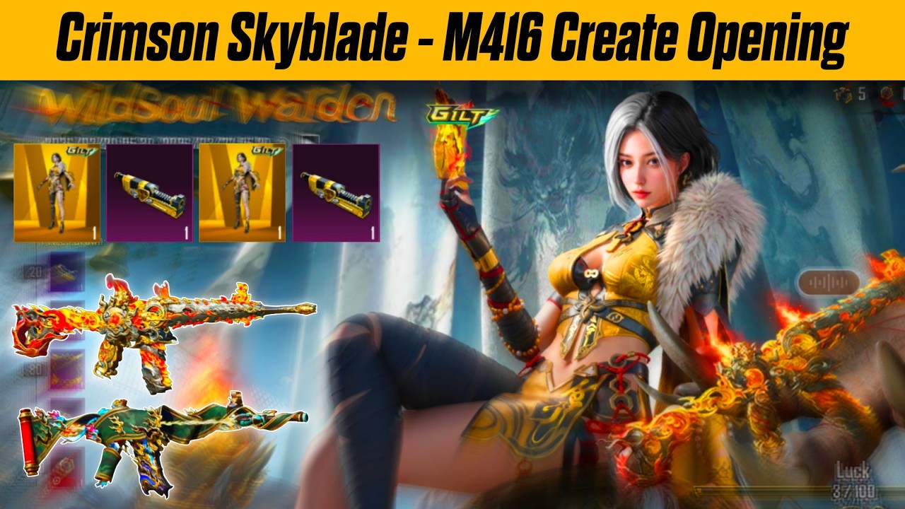 New M416 Create Opening Tips & Tricks | Crimson Skyblade - M416 Create Opening | M416 Create Opening